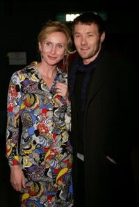 Natasha Herbert and Joel Edgerton at the after party of the Melbourne opening night of "The Pillow Man."
