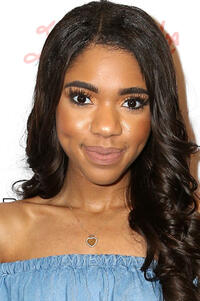 Teala Dunn at Rebecca Minkoff's Spring 2017 fashion show in Los Angeles.