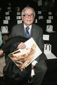 Dominick Dunne at the Carolina Herrera Fall 2006 fashion show during the Olympus Fashion Week.