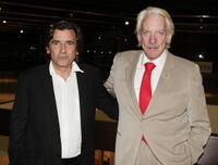 Griffin Dunne and Donald Sutherland at the premiere of "Fierce People."