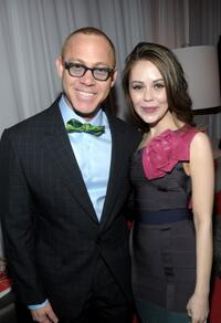 Red Carter and Alexis Dziena at the Mercedes-Benz Fashion Week Fall 2010.