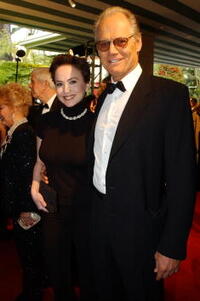 Fred Dryer and Guest at the Vanity Fair Oscar Party.