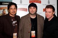 Tony Leech, Todd Edwards and Cory Edwards at the premiere of "Hoodwinked."