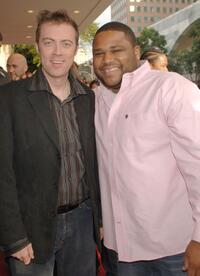 Cory Edwards and Anthony Anderson at the Los Angeles premiere of "Hoodwinked."