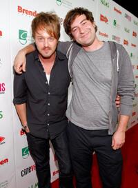 Joshua Leonard and Mark Duplass at the red carpet of "Humpday" during the 11th Annual CineVegas Film Festival.
