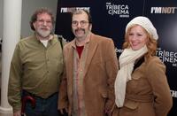 Mitch Blank, Steve Earle and Allison Moorer at the special cocktail reception and panel discussion of "I'm Not There."