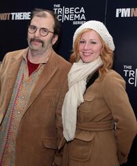 Steve Earle and Allison Moorer at the special cocktail reception and panel discussion of "I'm Not There."