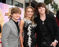Jason Earles, Emily Osment and Mitchell Musso at the premiere of "Hannah Montana: The Movie."