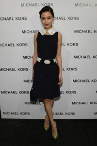 Angelababy at the Michael Kors Fall 2013 Fashion Show during the Mercedes-Benz Fashion Week.