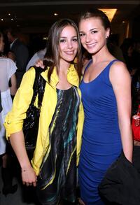 Tiffany DuPont and Emily VanCamp at the Kenneth Cole Celebrates The Awearness Fund event.