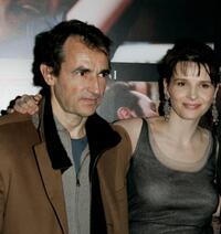Albert Dupontel and Juliette Binoche at the premiere of "Paris."