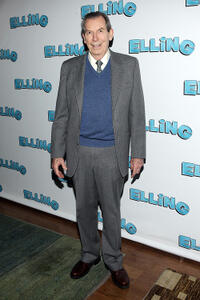 Richard Easton at the after party of the Broadway opening night of "Elling" in New York.