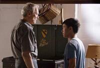 Clint Eastwood as Walt Kowalski and Bee Vang as Thao in "Gran Torino."