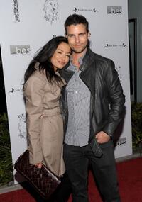 Stephanie Jacobsen and Colin Egglesfield at the Lisa Kline Boutique Launch party.