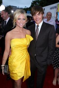 Brittany Snow and Zac Efron at the Los Angeles afterparty premiere of "Hairspray."