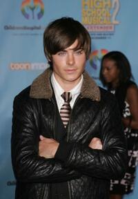Zac Efron at the DVD premiere of "High School Musical 2."