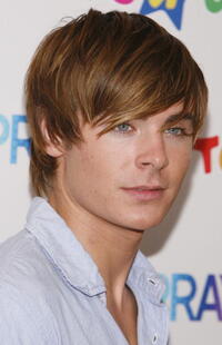 Zac Efron introduces a new line of "Hairspray" dolls at Toys "R" Us at Times Square in N.Y.