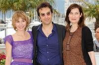 Dinara Droukarova, Atom Egoyan and Emmanuelle Devos at the photocall of "Jury Cinefondation" during the 63rd Annual Cannes Film Festival.