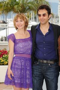 Dinara Droukarova and Atom Egoyan at the photocall of "Jury Cinefondation" during the 63rd Annual Cannes Film Festival.