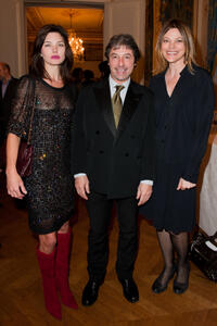 Delphine Chaneac, Marc Duret and Alexandra Kazan at the "Shape France" Magazine Cocktail launch in France.