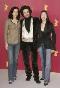 Aura Atika, Romain Duris and Linh Dan Pham at the 55th Annual Berlinale International Film Festival.