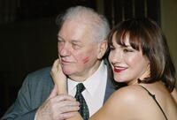 Charles Durning and Daisy Eagan at the all star reading of the play "Sunset Boulevard".