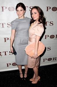 Eliza Dushku and Sophia Bush at the Ports 1961 2008 fashion show during Mercedes-Benz Fashion Week Fall 2008 at the Promenade at Bryant Park.