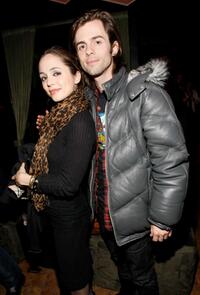 Eliza Dushku and Nate Dushku at the William Morris Agency Independent Sundance Party.
