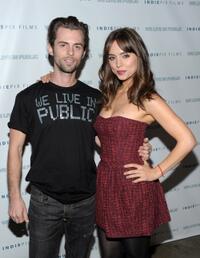 Nate Dushku and Eliza Dushku at the premiere of "We Live In Public."