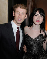 Robert Emms, Lily Collins and Michael Lerner at the after party of the California premiere of "Mirror Mirror."