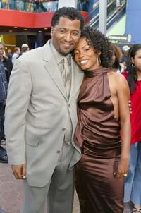 Malcolm D. Lee and Aunjanue Ellis at the premiere of "Undercover Brother."
