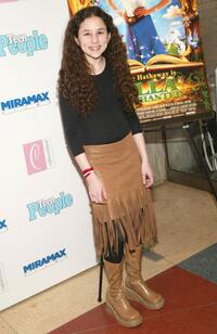 Hallie Kate Eisenberg at the premiere of "Ella Enchanted."