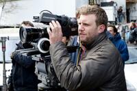 Director Ruben Fleischer on the set of "Zombieland."