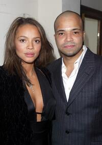 Carmen Ejogo and Jeffrey Wright at the HBO's Pre Golden Globes private reception.