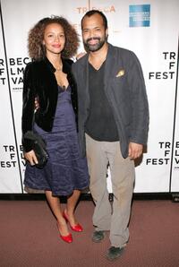 Carmen Ejogo and Jeffrey Wright at the premiere of "Yo Soy Boriqua, Pa Que Tu Lo Sepas!" during the 5th Annual Tribeca Film Festival.