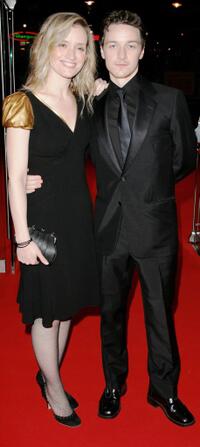 Anne-Marie Duff and James McAvoy at the UK premiere of "The Last King Of Scotland" during the opening gala of The Times BFI London Film Festival.