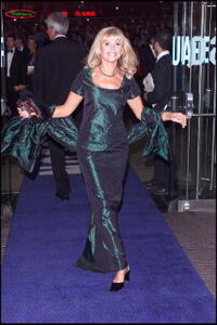 Britt Ekland at the premiere of "Moulin Rouge."