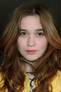 Alice Englert at Paris Fashion Week.
