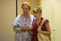 Mary Elizabeth Ellis as Olive and Rita Taggart as Nurse Green in "A Quiet Little Marriage."
