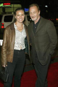 Robert Englund and Guest at the premiere of "After The Sunset."