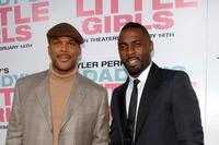 Tyler Perry and Idris Elba at the premiere of "Daddy's Little Girls."