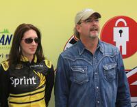 Bill Engvall and Guest at the NASCAR Sprint Cup Series Lifelock 400.