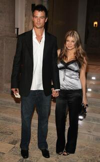 Josh Duhamel and Fergie at the Gucci Spring 2006 Fashion Show.
