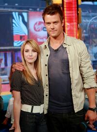 Emma Roberts and Josh Duhamel at the MTV's Total Request Live.