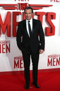 Jean Dujardin at the UK premiere of "The Monuments Men."