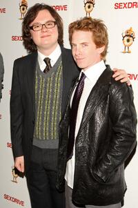 Clark Duke and Seth Green at the special screening of "Sex Drive."