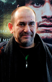 Karra Elejalde at the promotion event of "Tambien la Lluvia" in Barcelona.