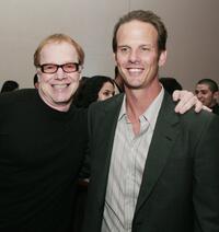 Danny Elfman and Peter Berg pose at the after party for the premiere of "The Kingdom".