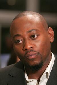 Omar Epps at the announcement of the creation of exclusive ''House-ism'' t-shirts.