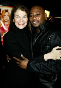 Omar Epps and Sherry Lansing at the premiere of "Against the Ropes".
